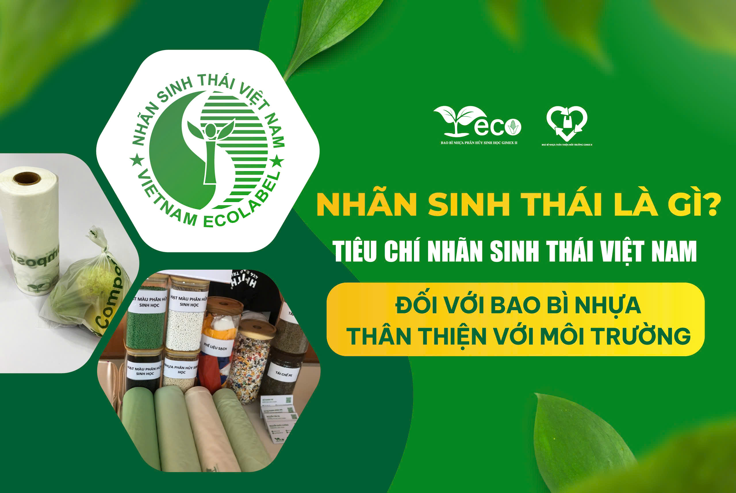 Tiêu chí Nhãn sinh thái đối với bao bì nhựa thân thiện môi trường
