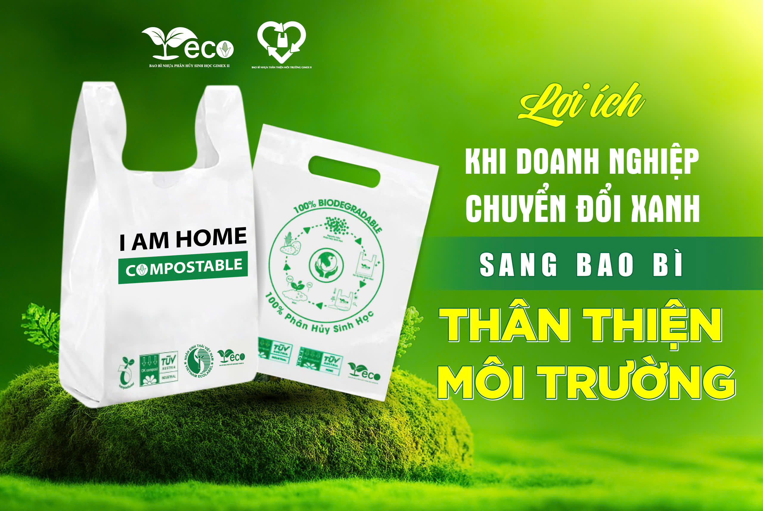 Lợi ích khi doanh nghiệp sử dụng bao bì thân thiện môi trường