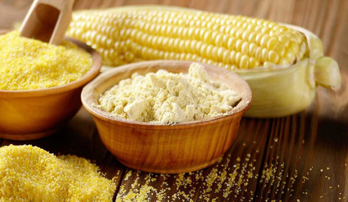 Ngô được nghiền để lấy phần tinh bột