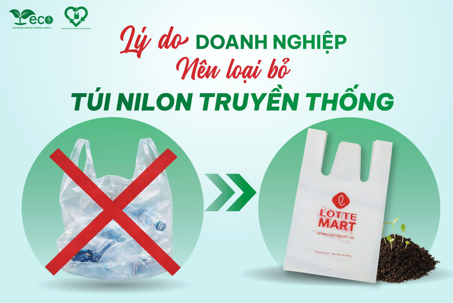 lý do doanh nghiệp nên loại bỏ túi nilon truyền thống để chuyển sang sử dụng túi sinh học phân hủy hoàn toàn