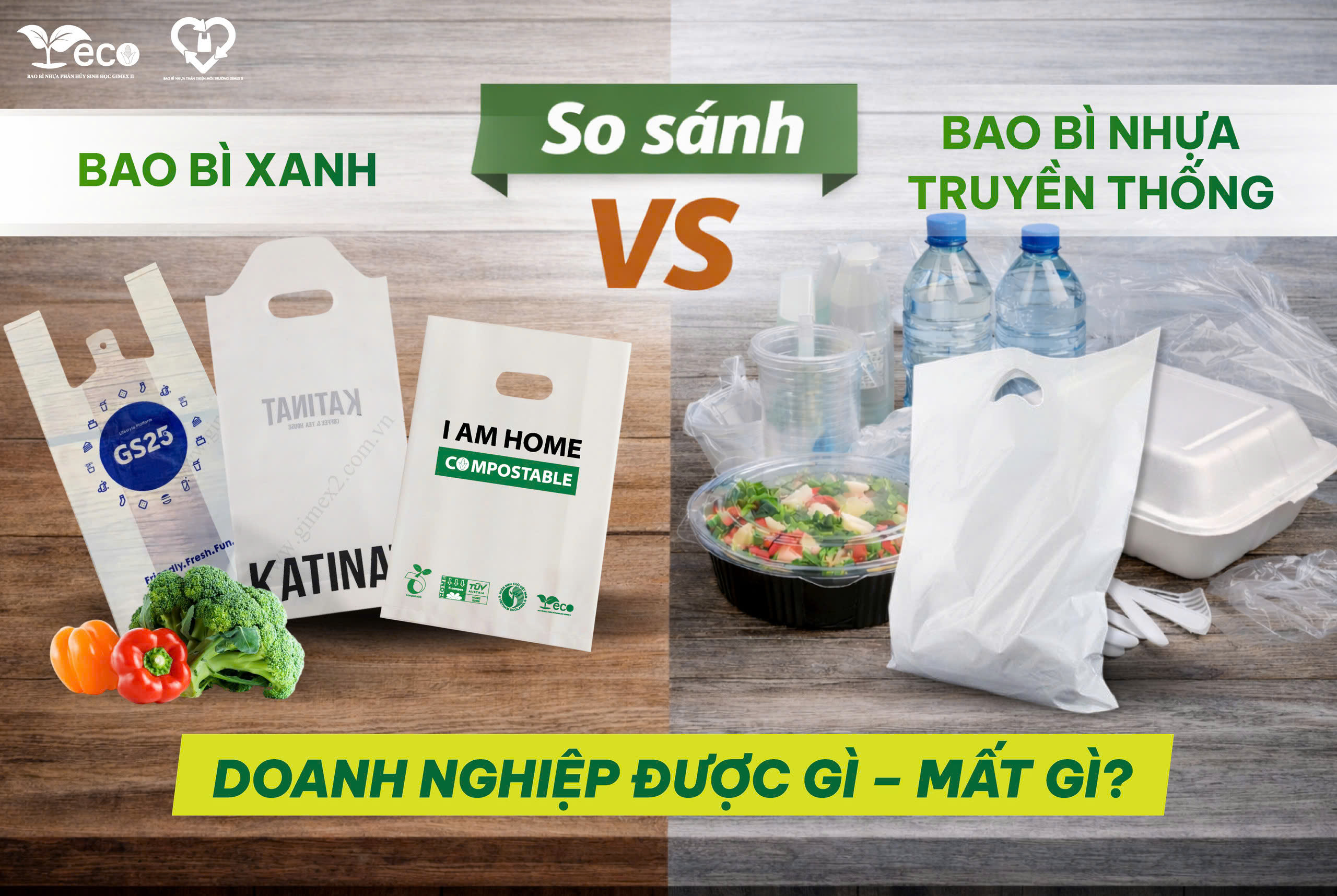 So sánh bao bì xanh và bao bì nhựa truyền thống. Doanh nghiệp nên chọn gì?