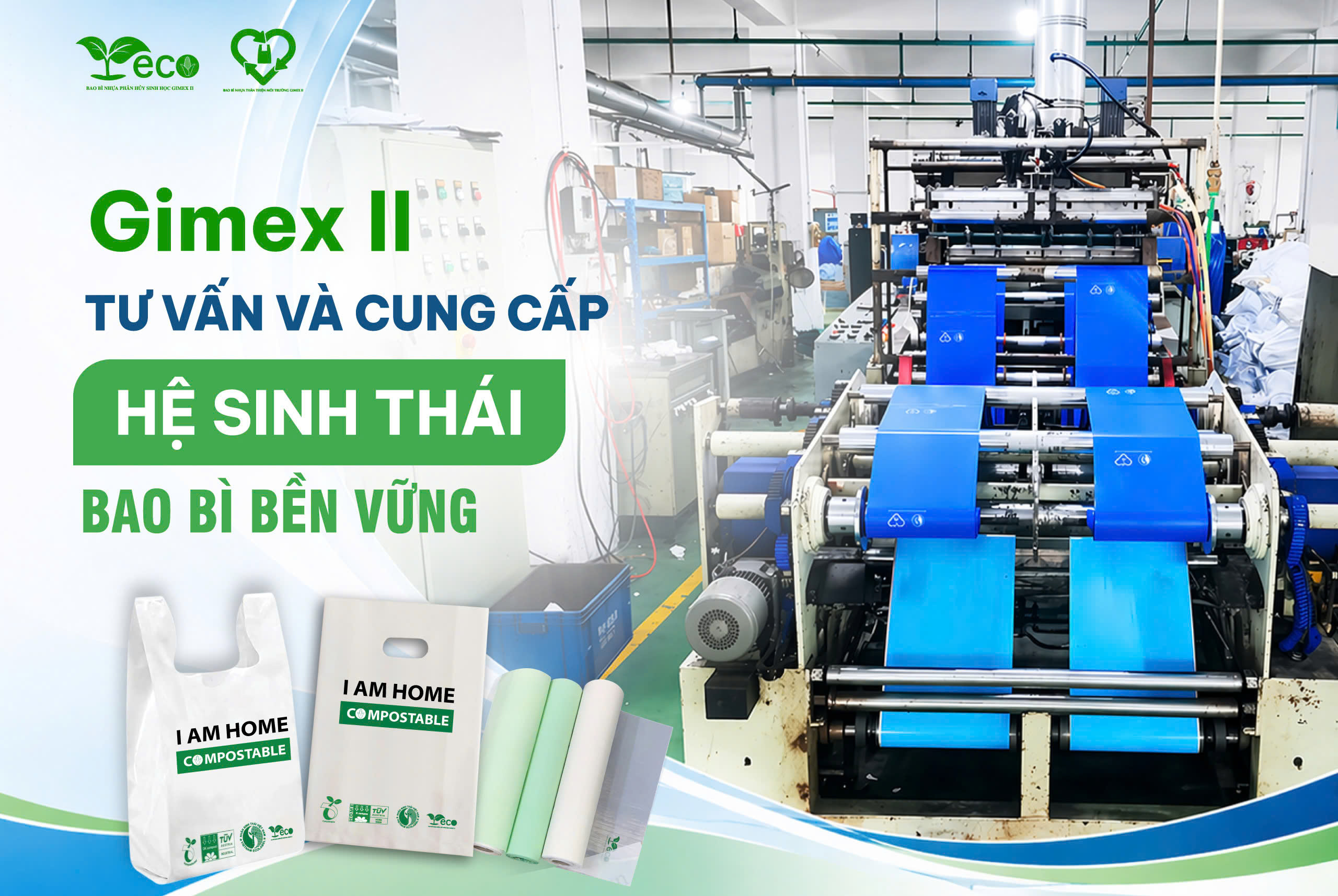 Gimex II - Nhà cung cấp bao bì bền vững đáp ứng lộ trình giảm rác thải nhựa