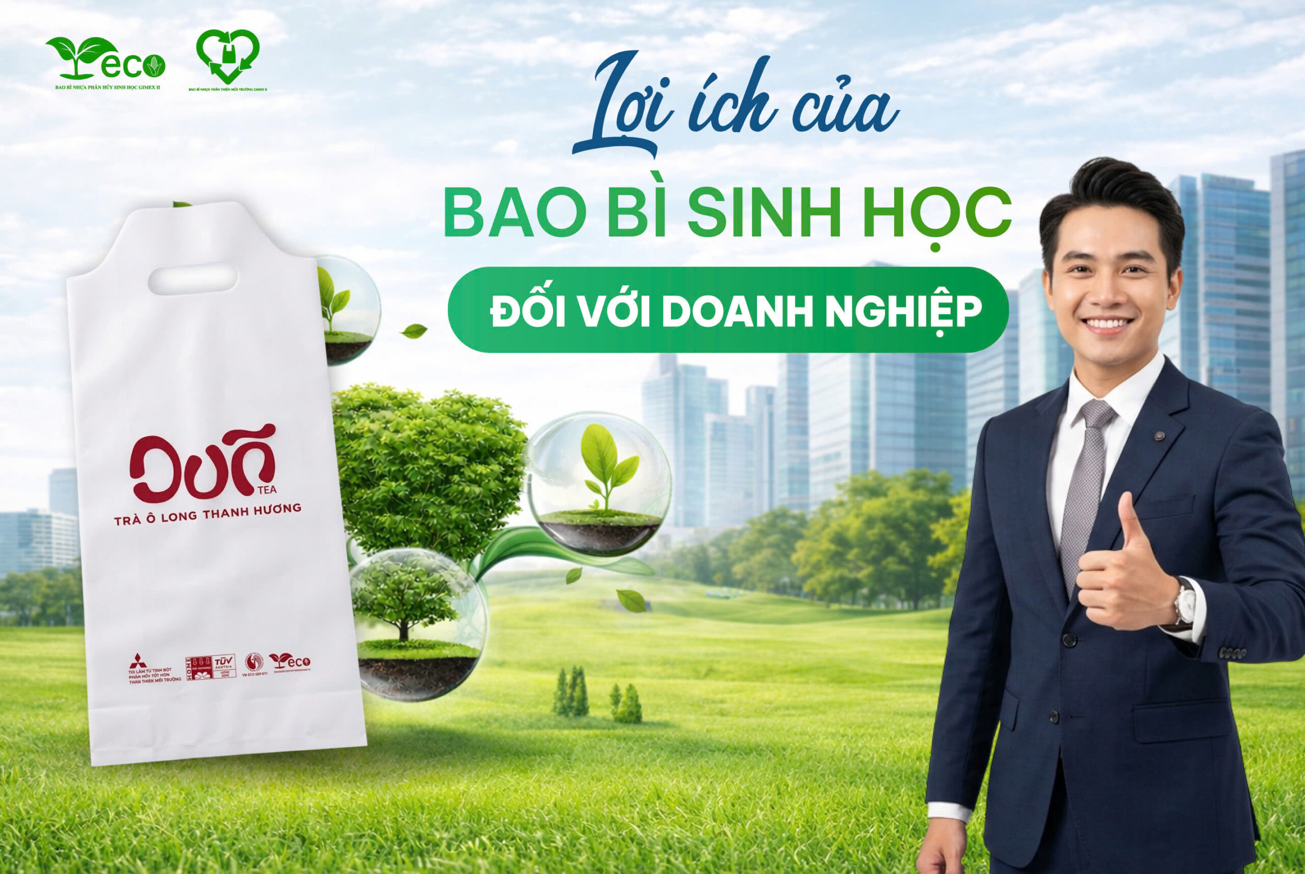 Lợi ích của bao bì sinh học đối với doanh nghiệp