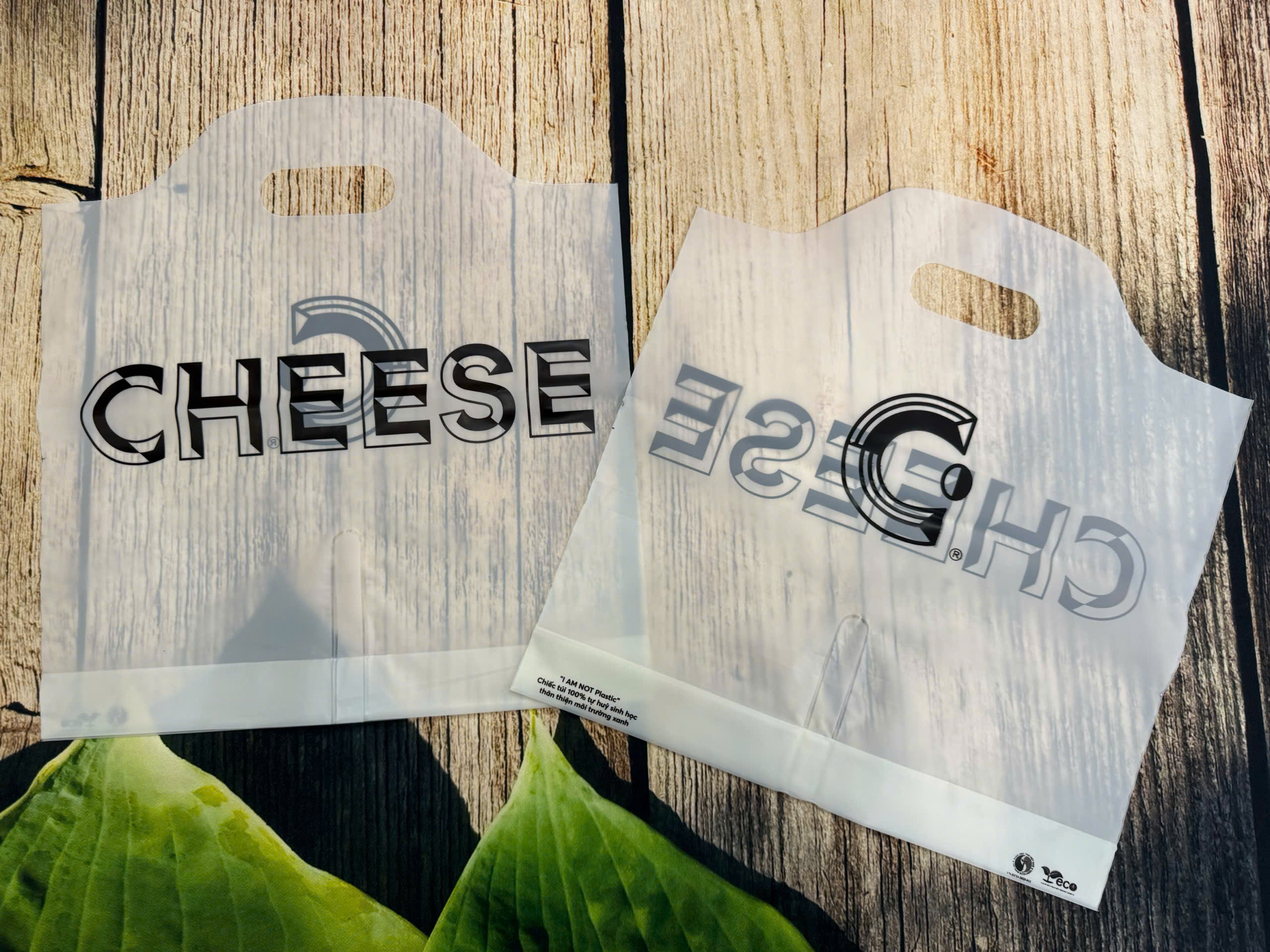 Túi quai lượn sóng phân hủy sinh học