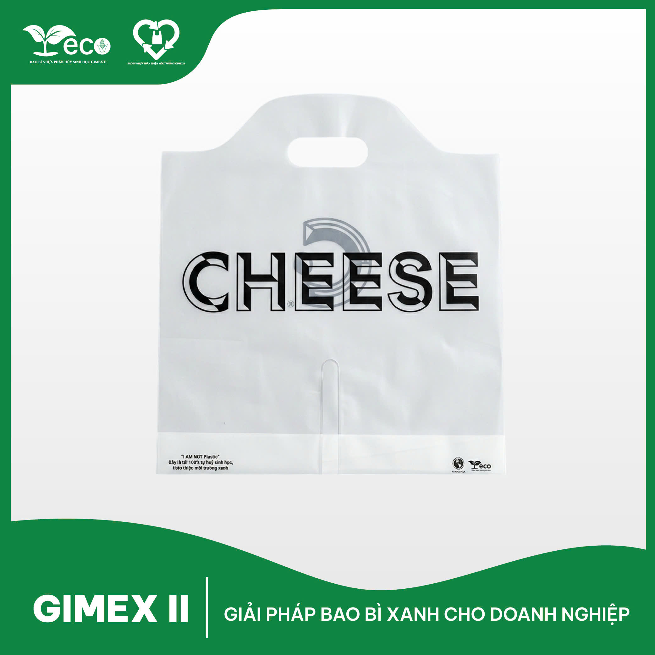 Túi quai lượn sóng tự hủy sinh học Gimex II