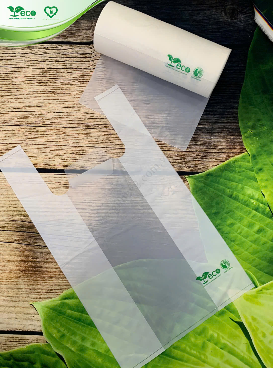Túi quai xách phân hủy sinh học Gimex II