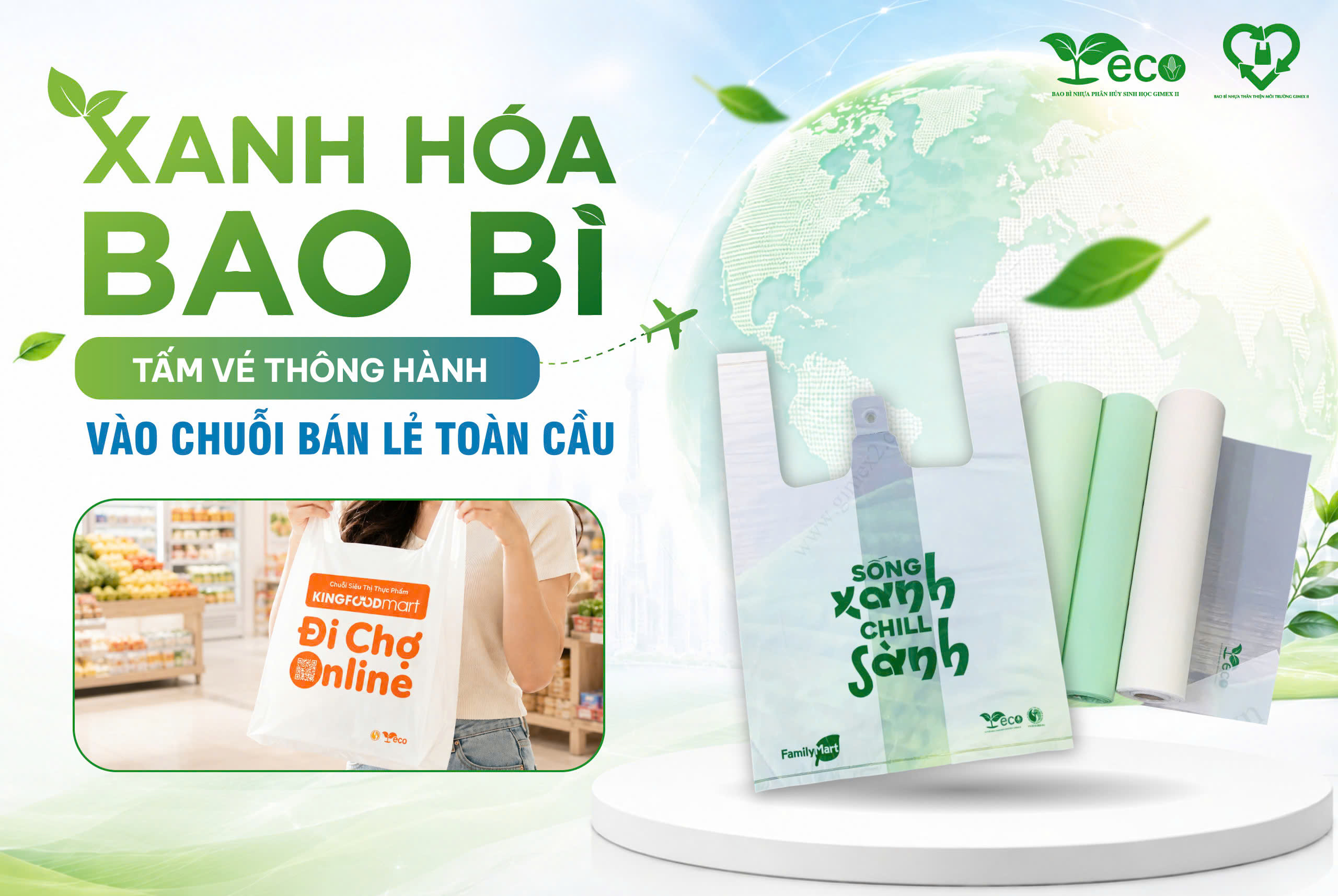 Sử dụng bao bì sinh học cho thị trường xuất khẩu