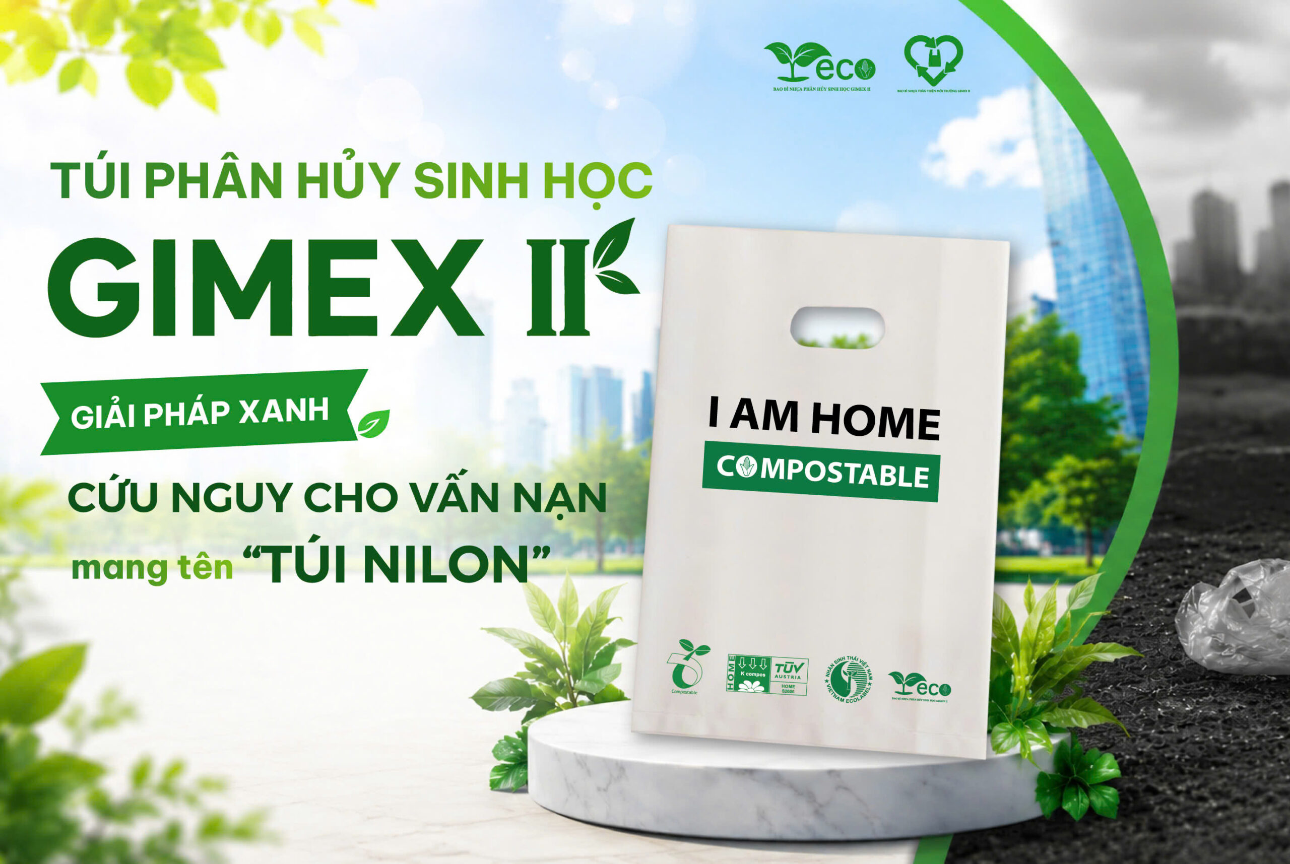 Bao bì phân hủy sinh học thay thế cho túi nilon truyền thống