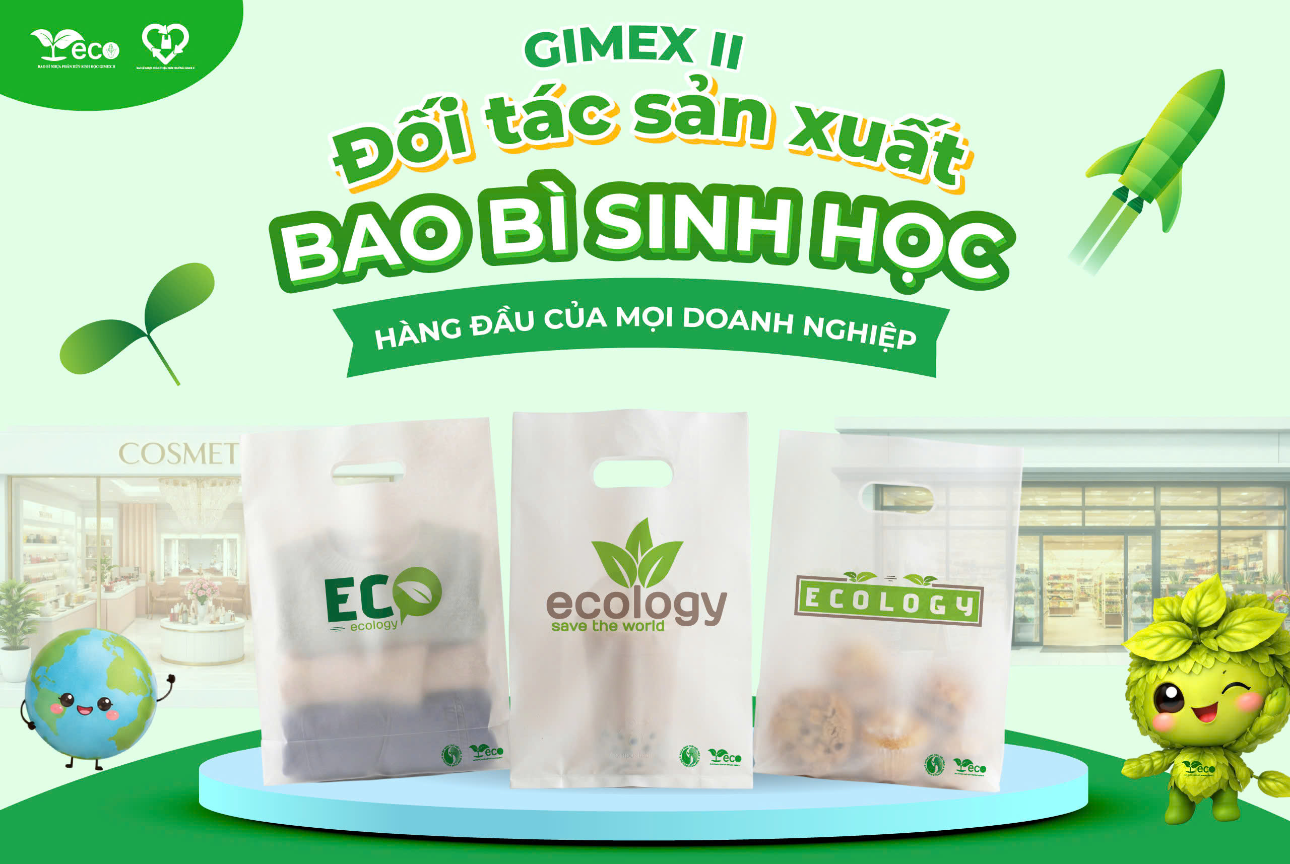 Địa chỉ sản xuất bao bì sinh học cho doanh nghiệp