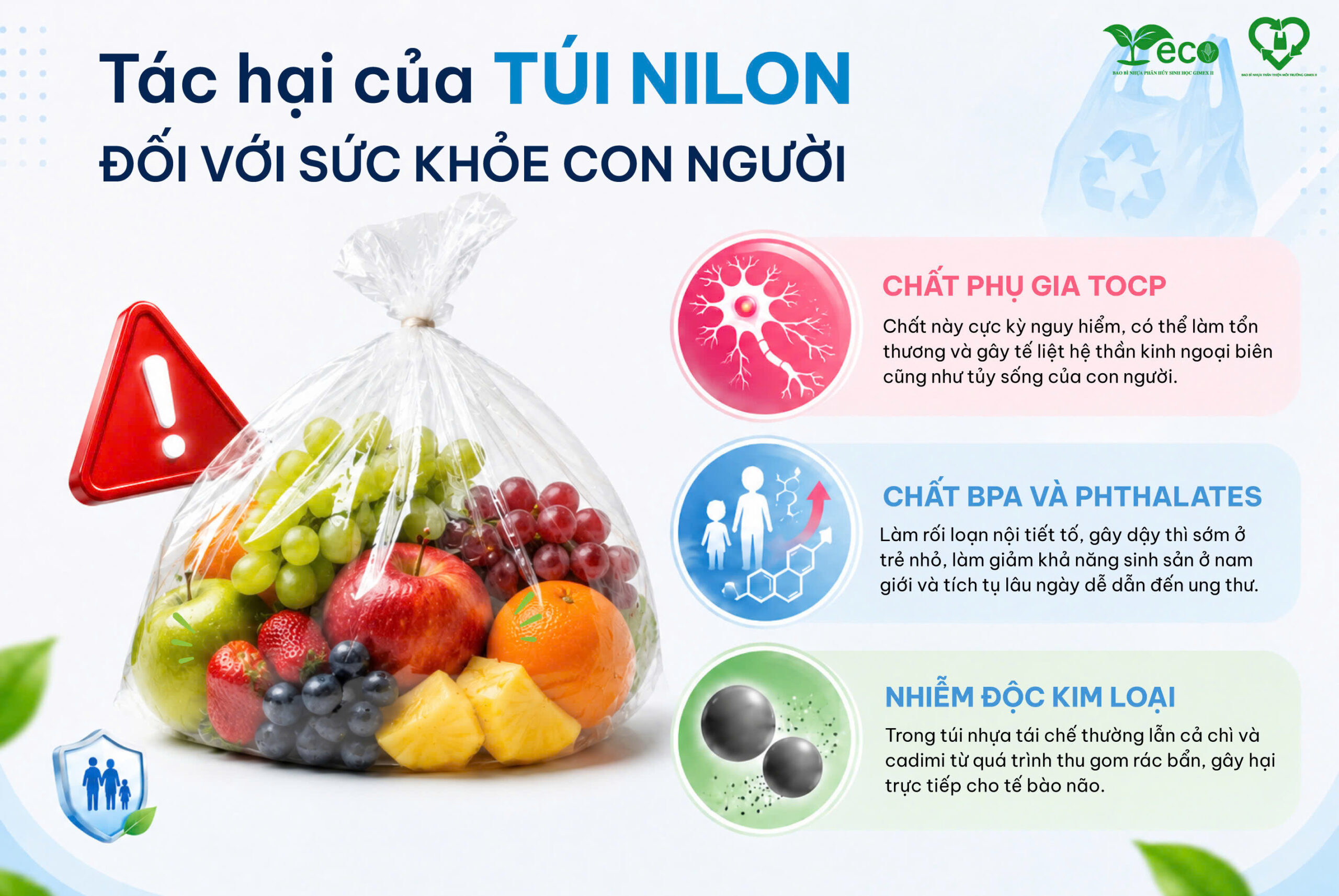 Tác hại của túi nilon đối với sức khỏe