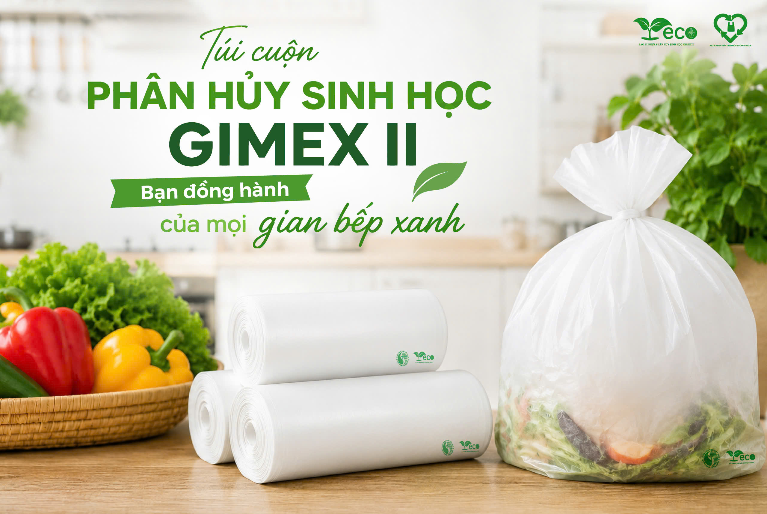 Túi cuộn phân hủy sinh học Gimex II