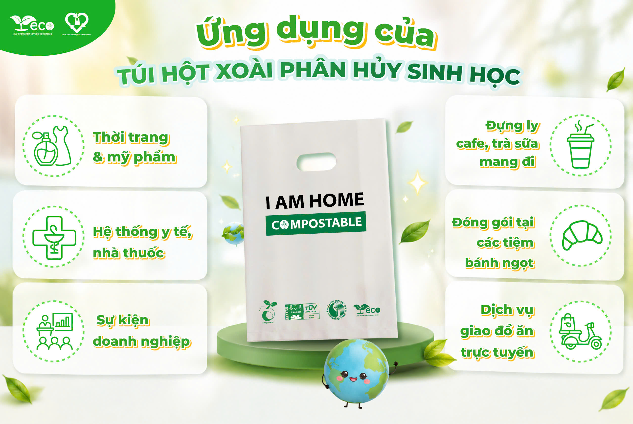 Ứng dụng của túi hột xoài sinh học phân hủy sinh học