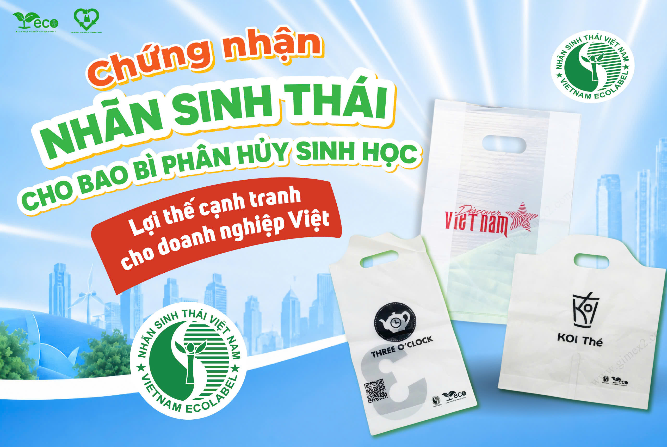 Chứng nhận nhãn sinh thái cho bao bì phân hủy sinh học
