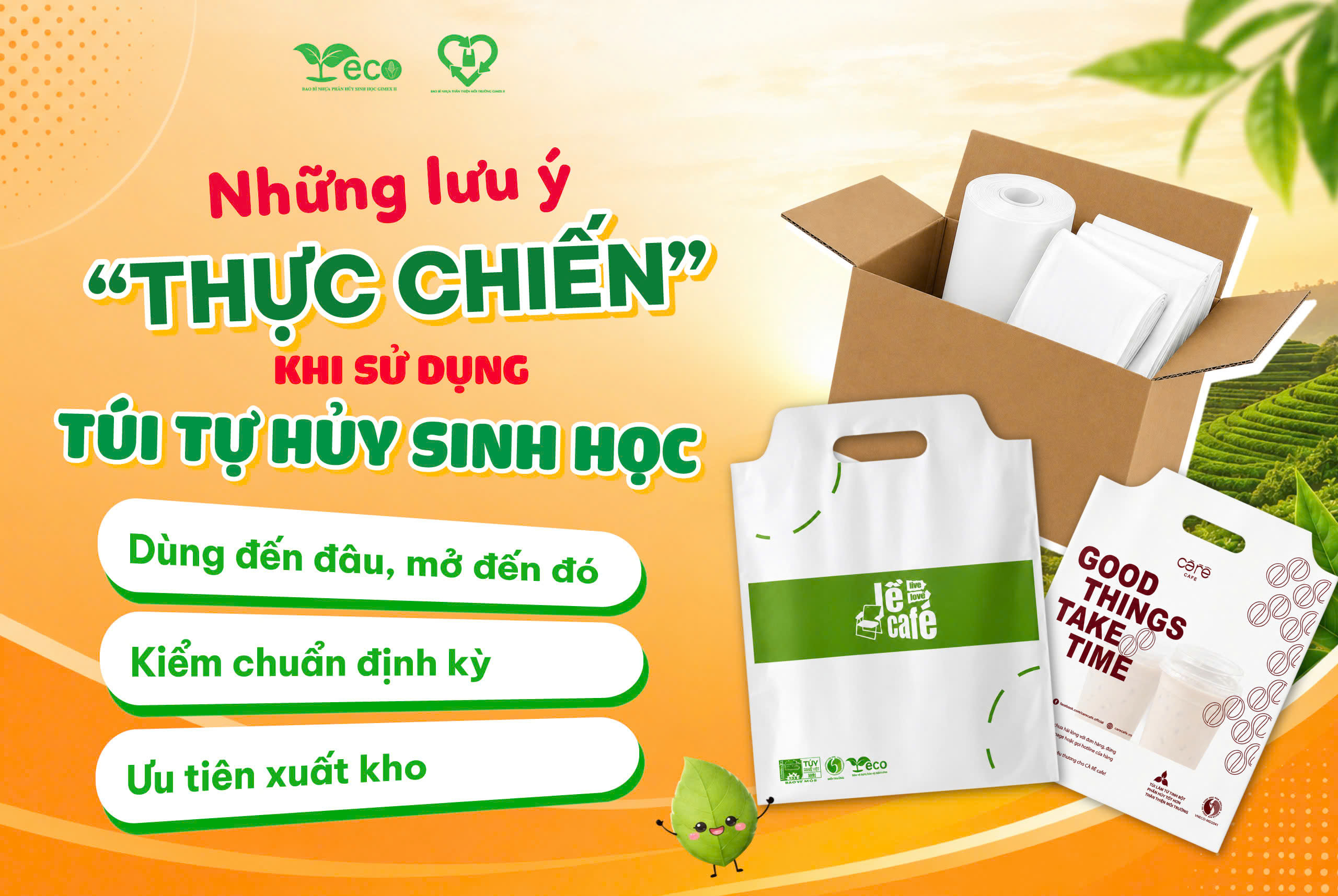 Những lưu ý khi sử dụng túi tự hủy sinh học