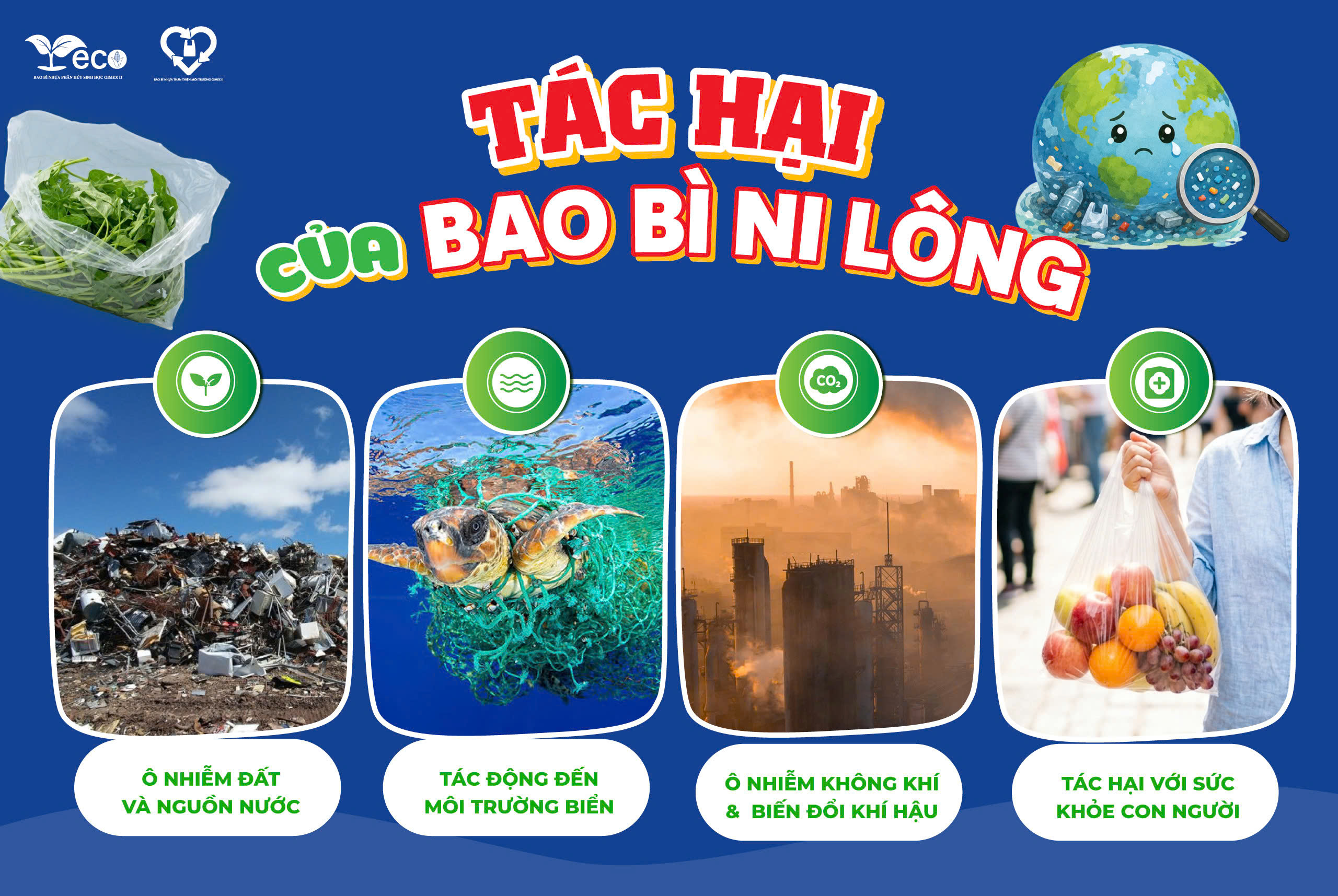 Tác hại của bao bì nilon