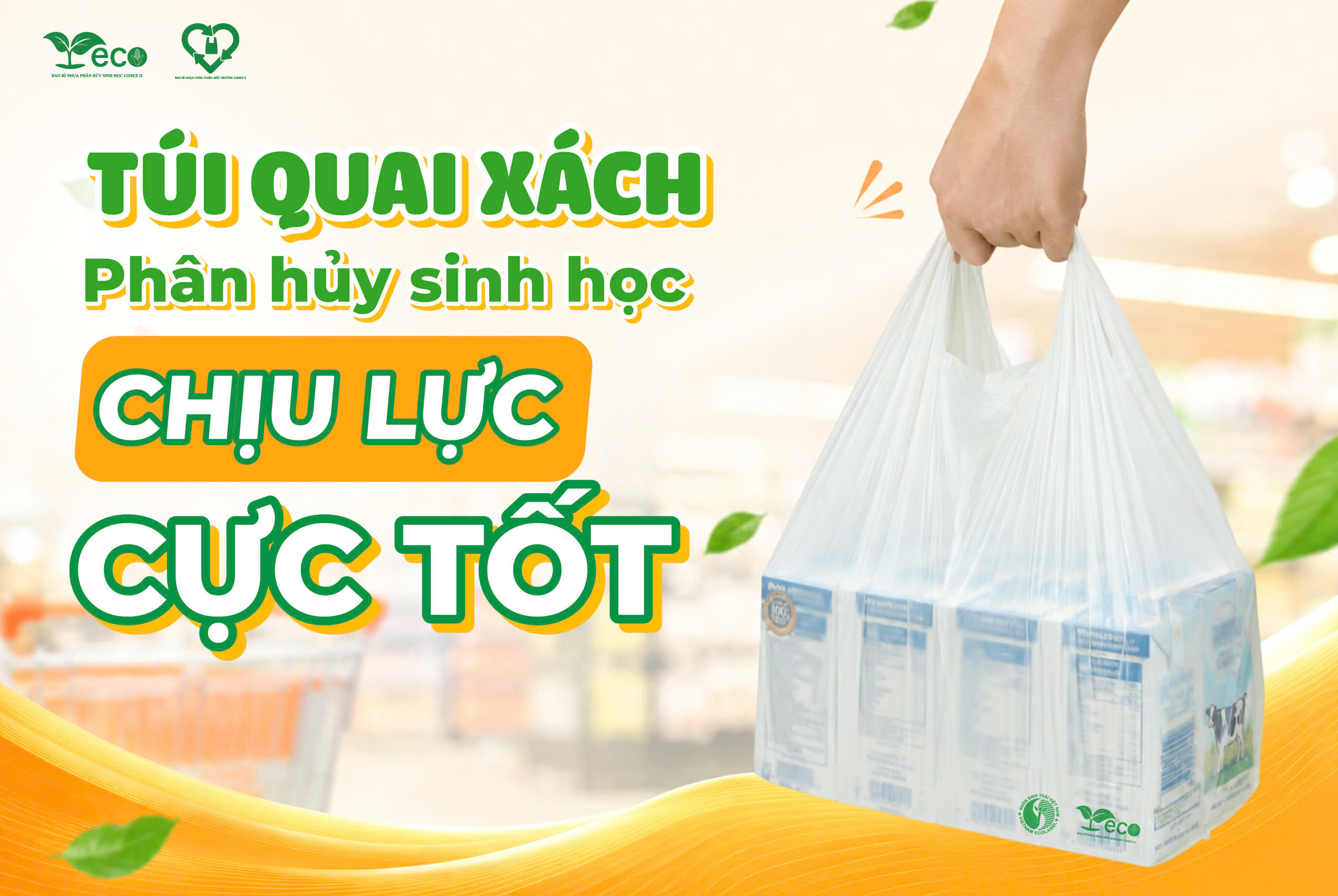 Khả năng chịu lực của túi quai xách phan hủy sinh học