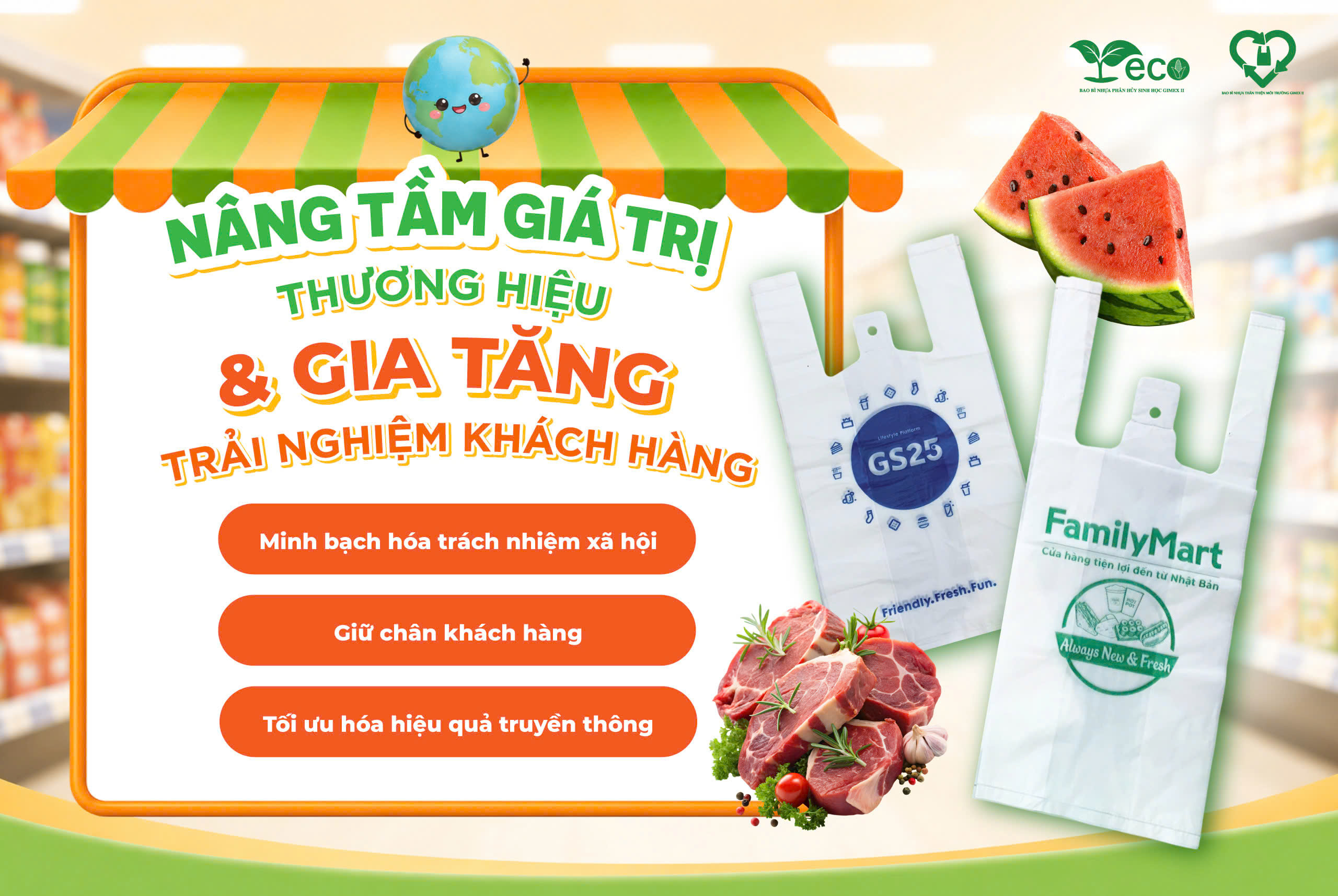 Lợi ích của túi quai xách phân hủy sinh học